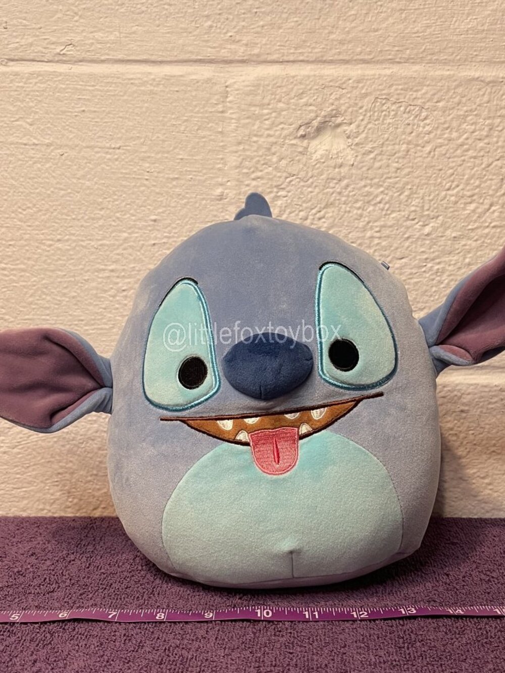 Disney Squishmallows Stitch Plush Tongue Out Jazwares Blue SQK1957 191726446934